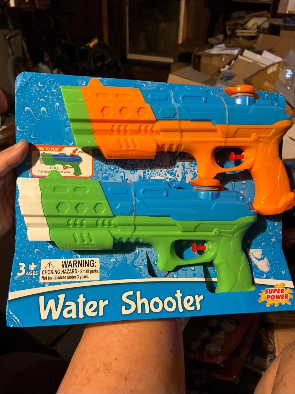 Kids 2 set Water Shooter Toys- Blue/Green/Orange